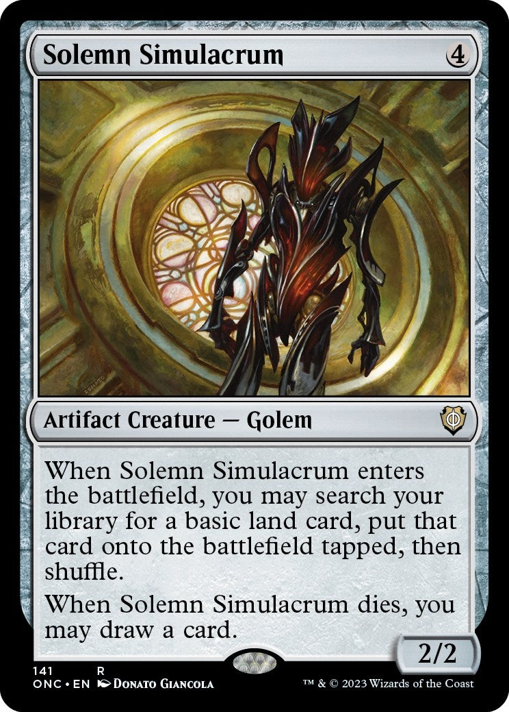 Solemn Simulacrum (141) (Commander: Phyrexia: All Will Be One)