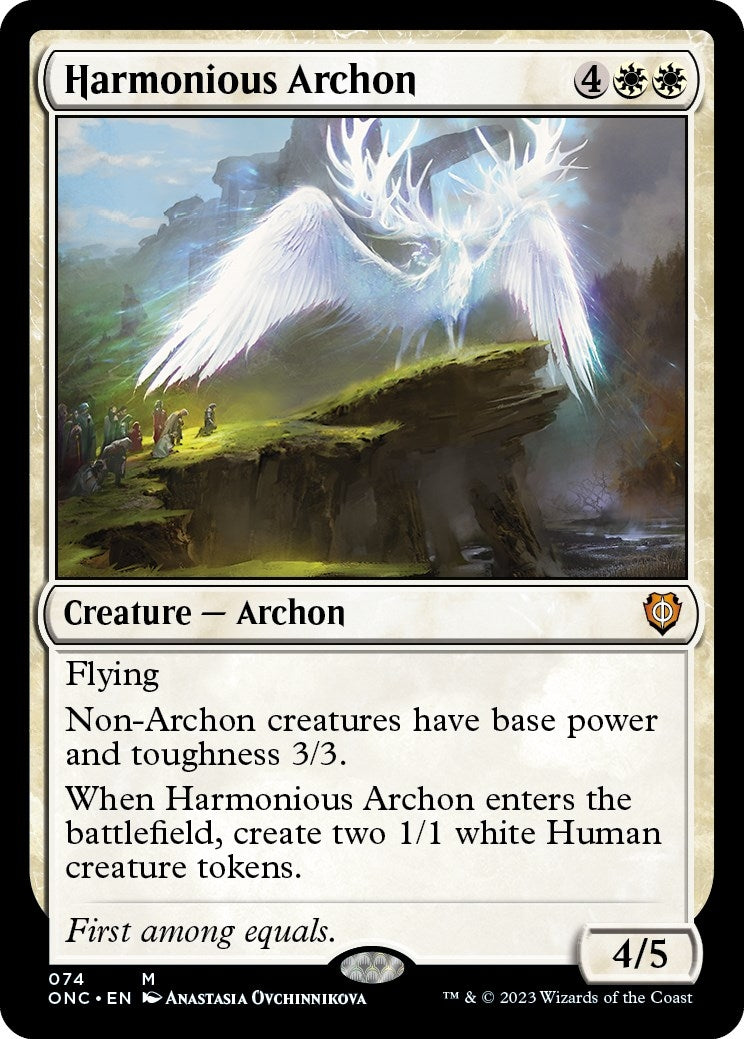 Harmonious Archon (74) (Commander: Phyrexia: All Will Be One)