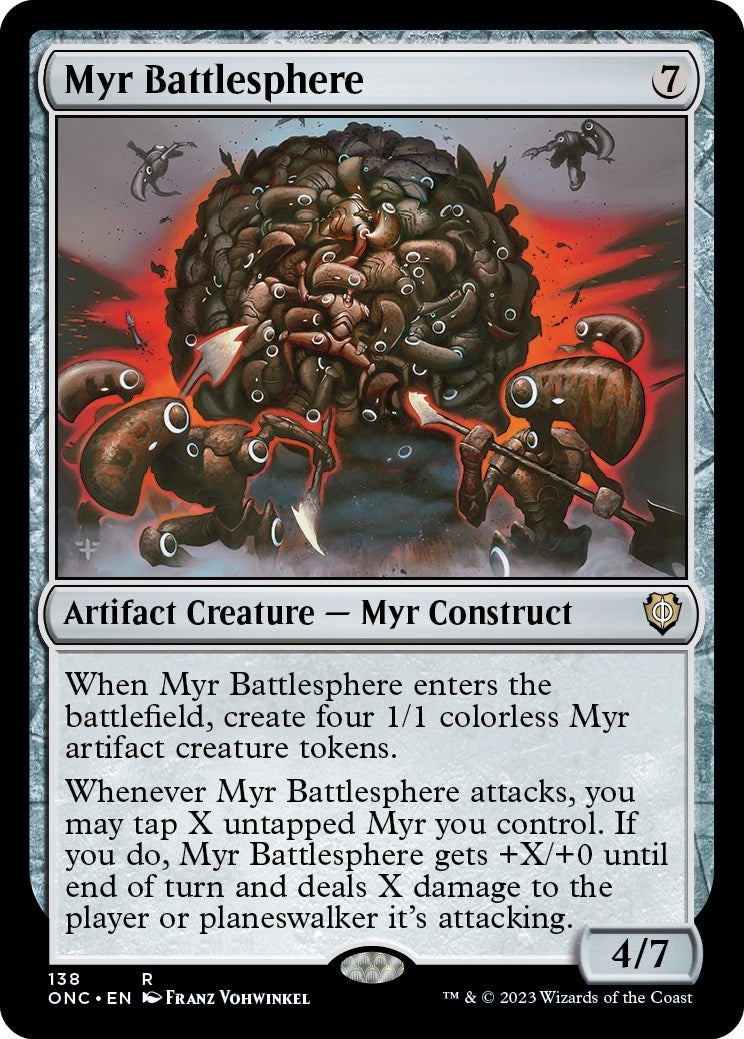 Myr Battlesphere (138) (Commander: Phyrexia: All Will Be One)