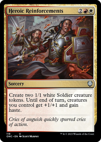 Heroic Reinforcements (118) (Commander: Phyrexia: All Will Be One)