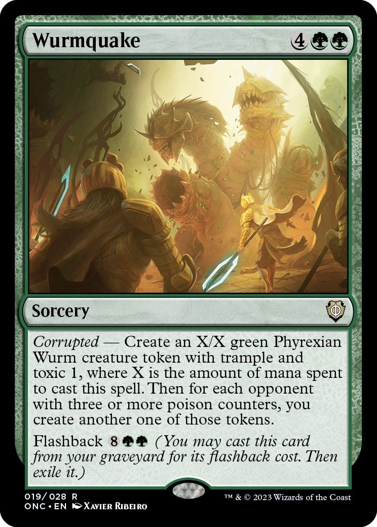 Wurmquake (19) (Commander: Phyrexia: All Will Be One)