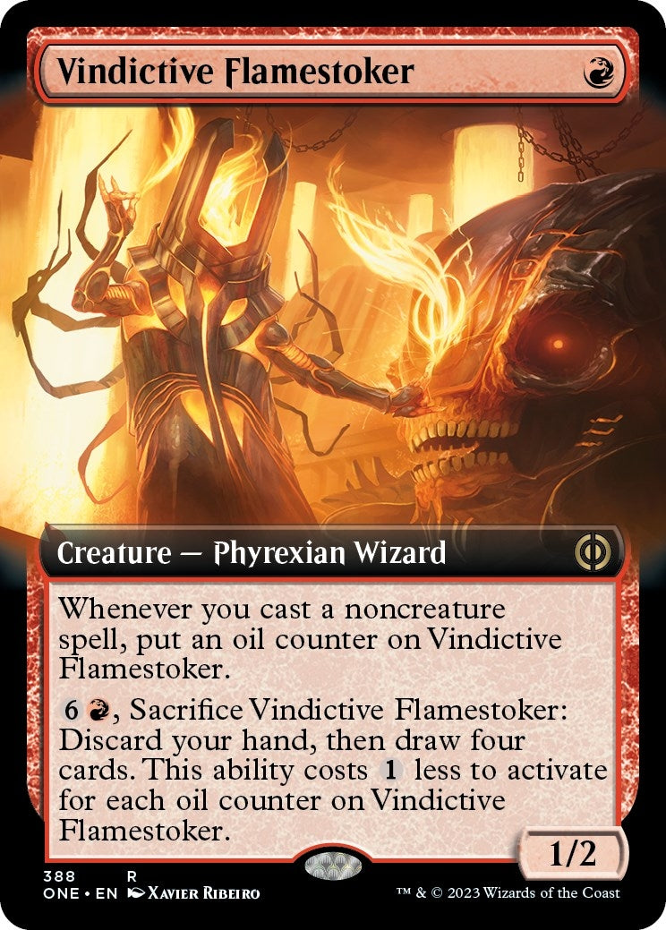 Vindictive Flamestoker (Extended Art) (388) (Phyrexia: All Will Be One)