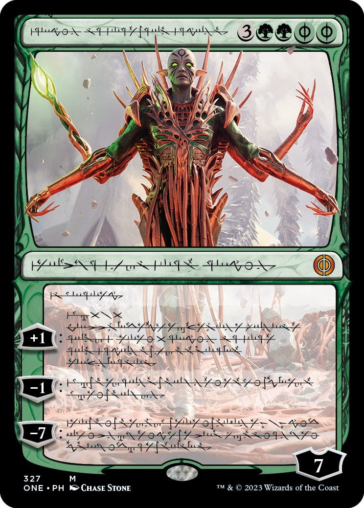 Nissa, Ascended Animist (Phyrexian) (327) (Phyrexia: All Will Be One)