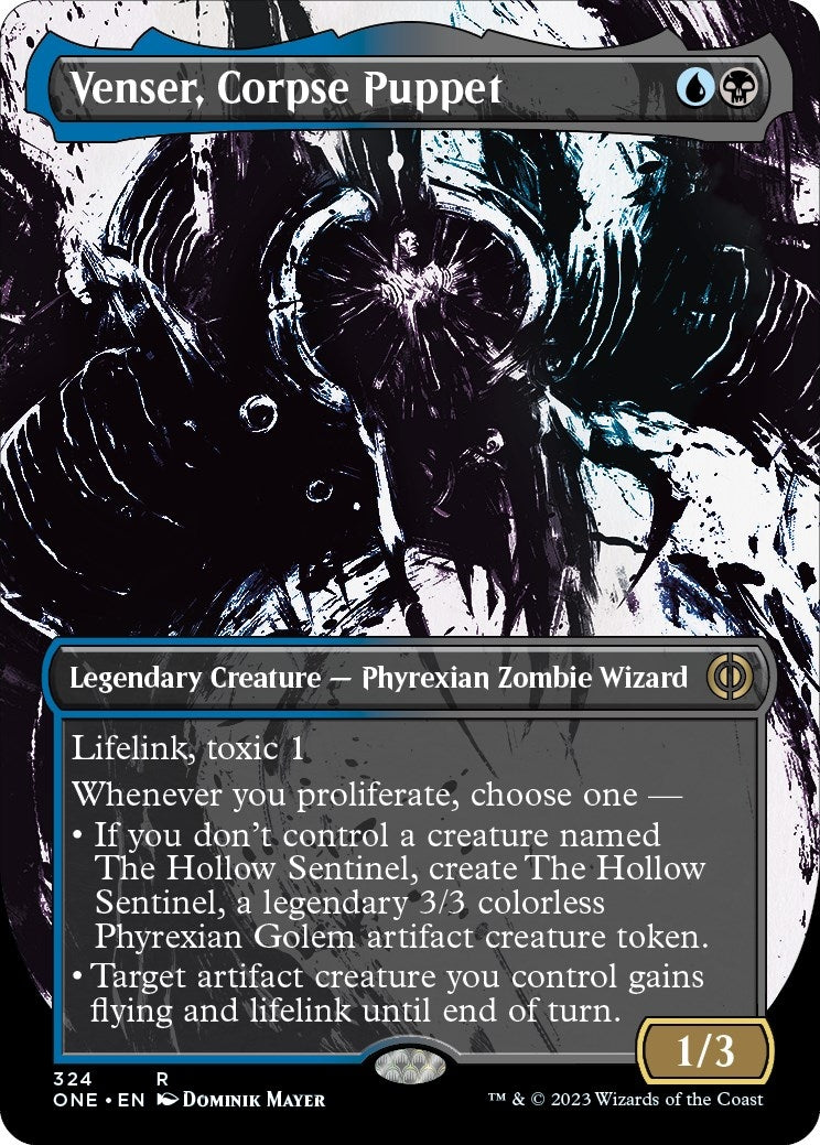 Venser, Corpse Puppet (Showcase) (324) (Phyrexia: All Will Be One)