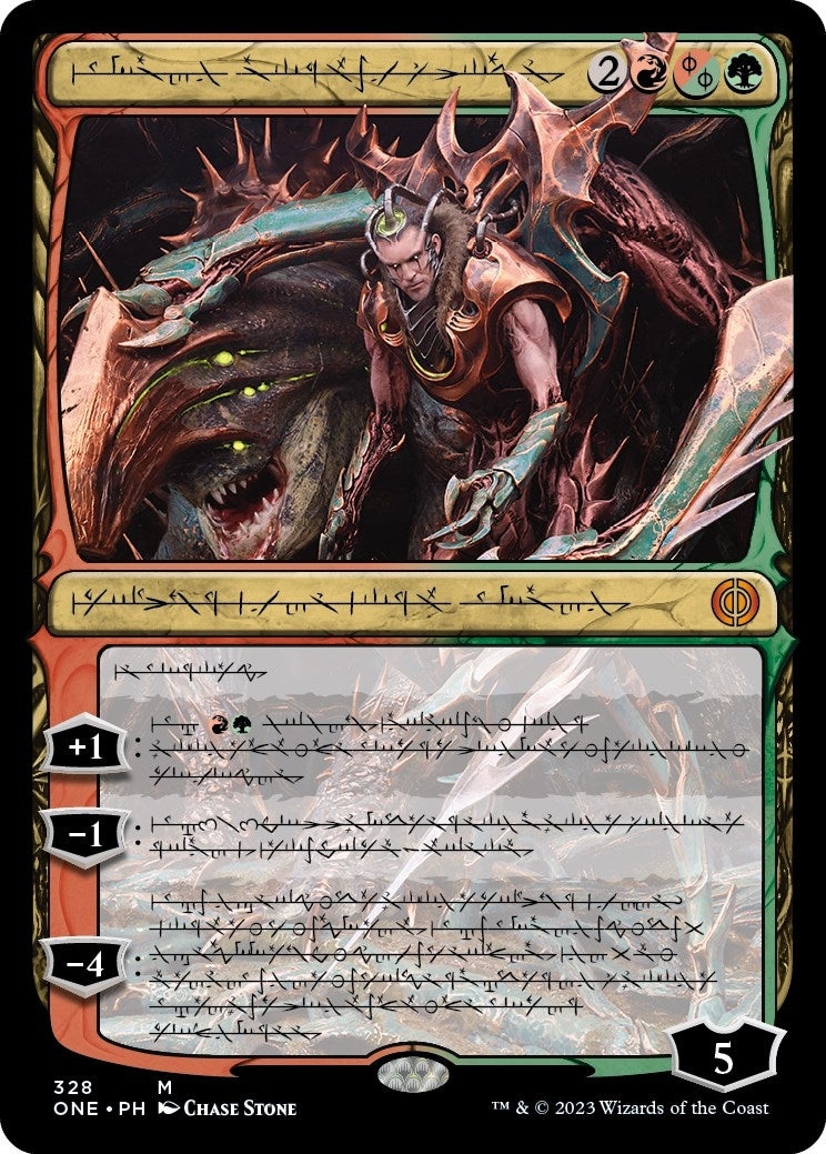 Lukka, Bound to Ruin (Phyrexian) (328) (Phyrexia: All Will Be One)