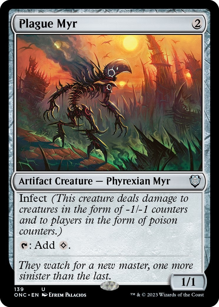 Plague Myr (139) (Commander: Phyrexia: All Will Be One)