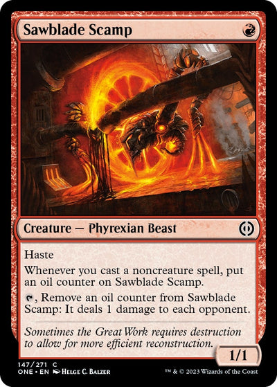 Sawblade Scamp (147) (Phyrexia: All Will Be One)