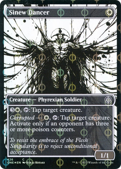 Sinew Dancer (Showcase) (Step-and-Compleat Foil) (426) (Phyrexia: All Will Be One)
