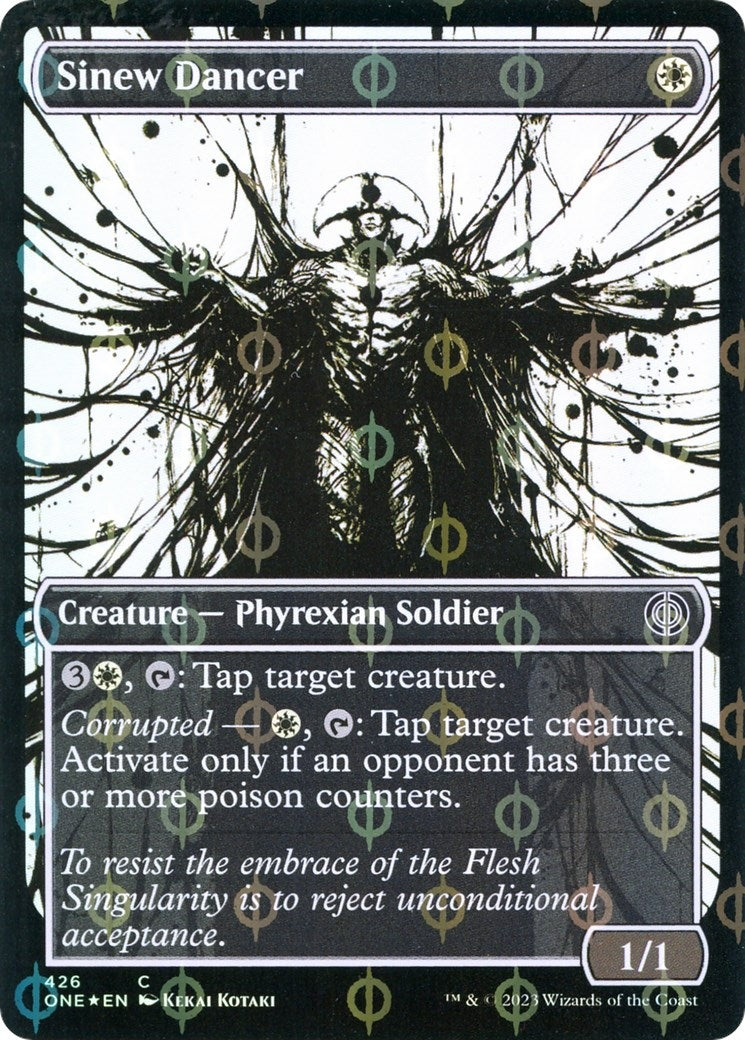 Sinew Dancer (Showcase) (Step-and-Compleat Foil) (426) (Phyrexia: All Will Be One)