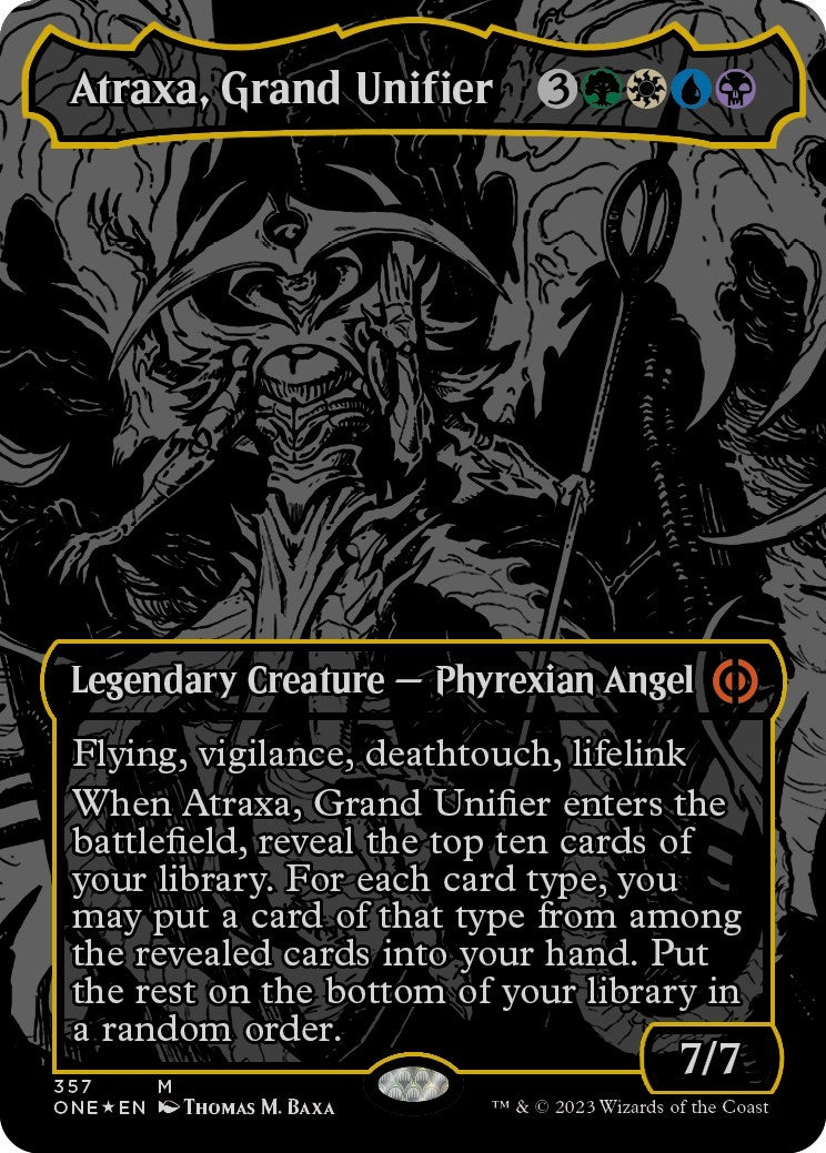 Atraxa, Grand Unifier (Oil Slick Raised Foil) (357) (Phyrexia: All Will Be One)