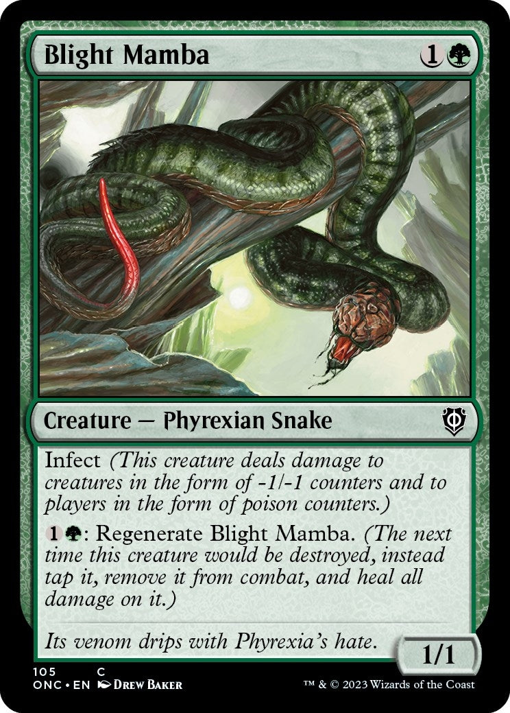 Blight Mamba (105) (Commander: Phyrexia: All Will Be One)