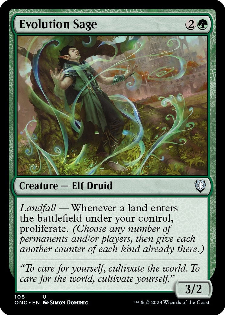 Evolution Sage (108) (Commander: Phyrexia: All Will Be One)