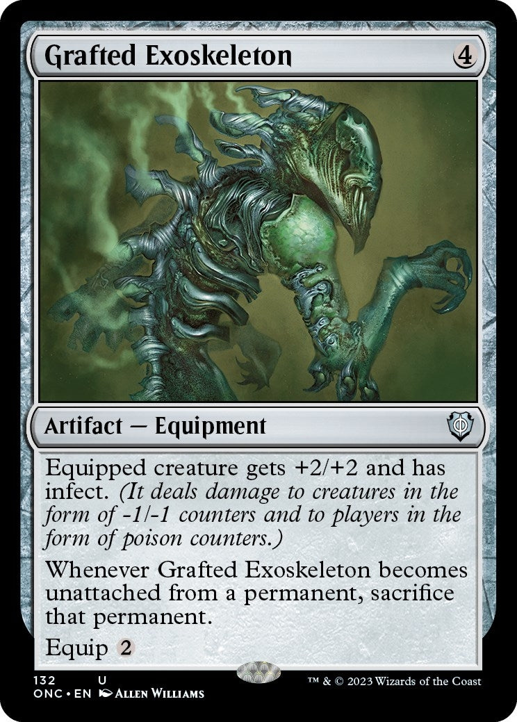 Grafted Exoskeleton (132) (Commander: Phyrexia: All Will Be One)