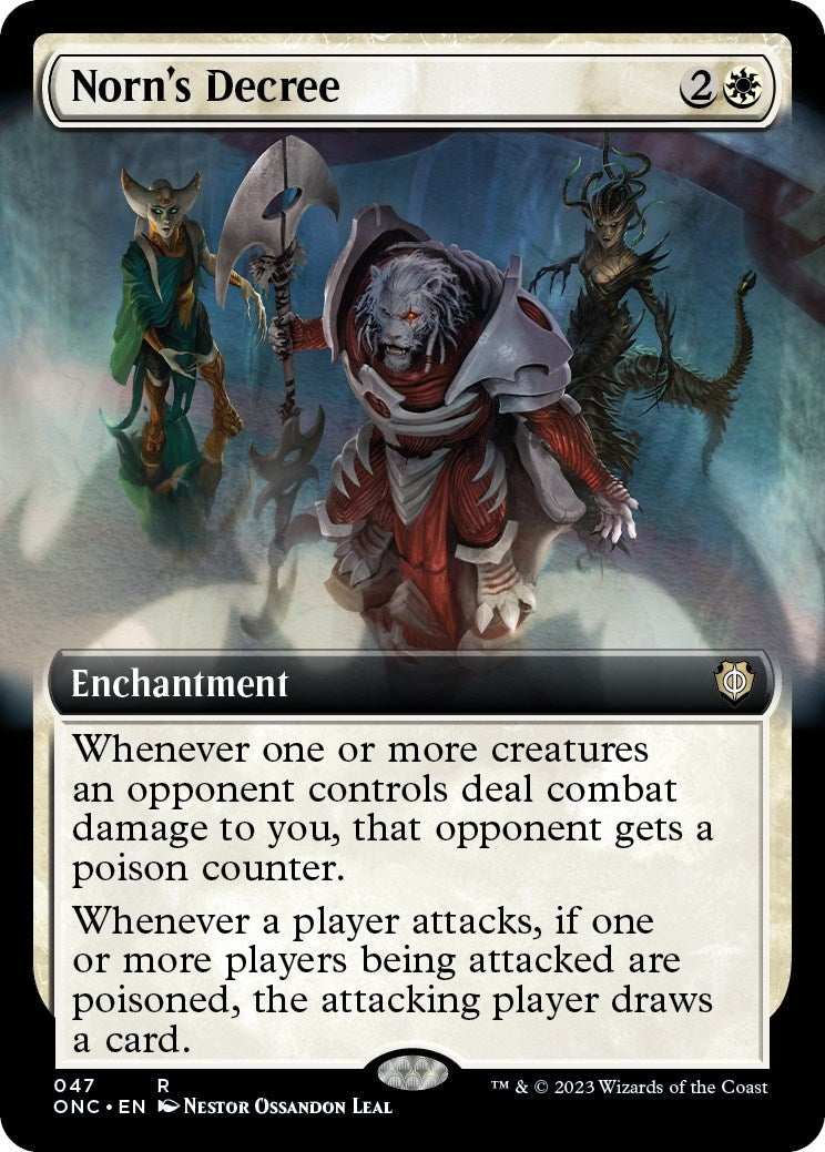 Norn's Decree (Extended Art) (47) (Commander: Phyrexia: All Will Be One)