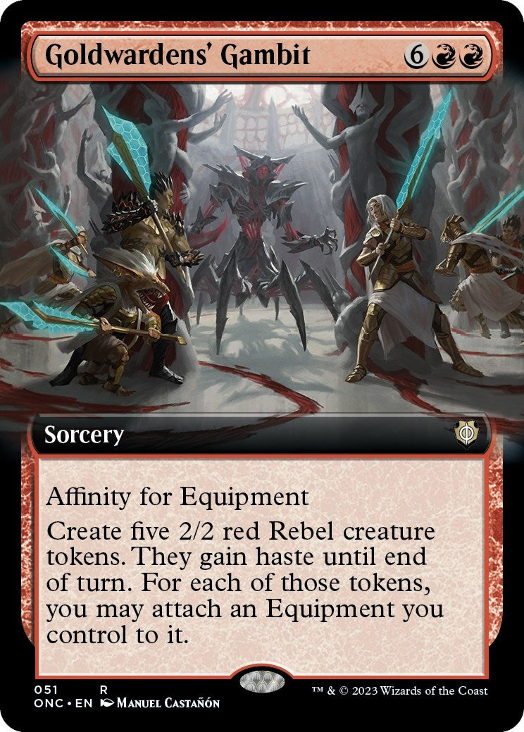 Goldwardens' Gambit (Extended Art) (51) (Commander: Phyrexia: All Will Be One)