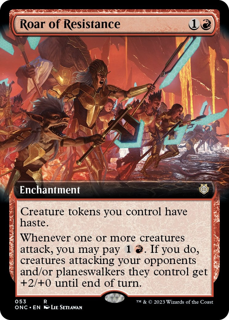 Roar of Resistance (Extended Art) (53) (Commander: Phyrexia: All Will Be One)