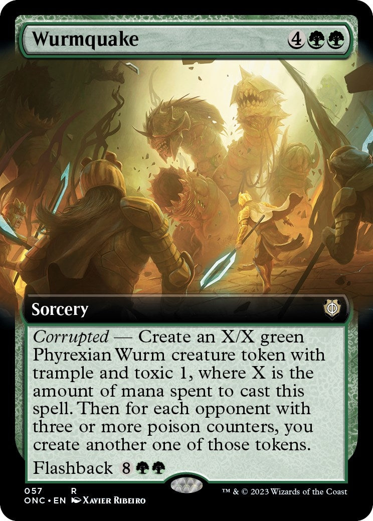 Wurmquake (Extended Art) (57) (Commander: Phyrexia: All Will Be One)