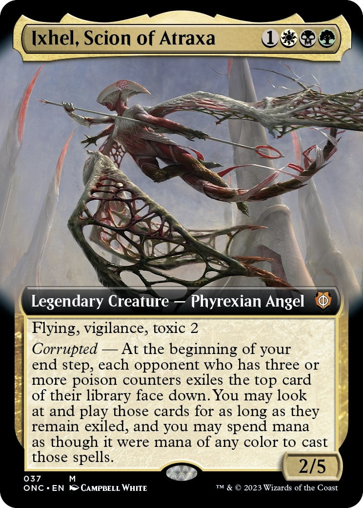 Ixhel, Scion of Atraxa (Extended Art) (37) (Commander: Phyrexia: All Will Be One)