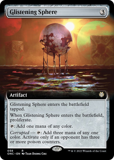 Glistening Sphere (Extended Art) (58) (Commander: Phyrexia: All Will Be One)