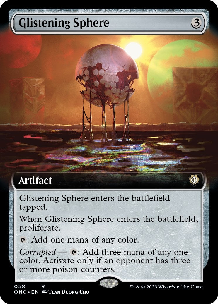 Glistening Sphere (Extended Art) (58) (Commander: Phyrexia: All Will Be One)