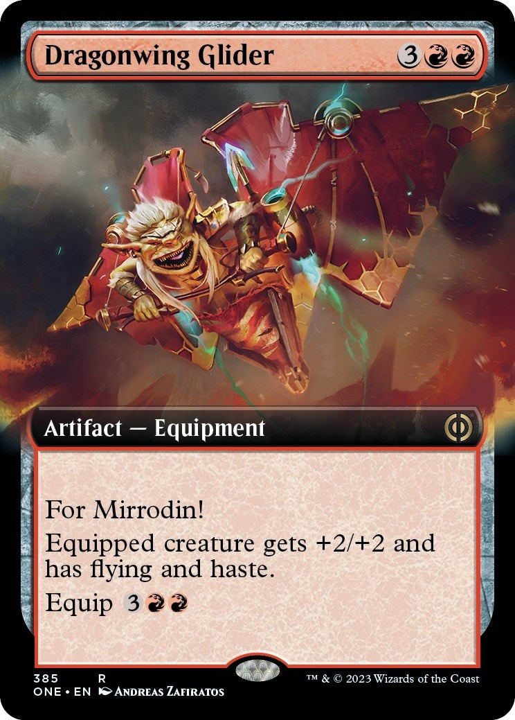 Dragonwing Glider (Extended Art) (385) (Phyrexia: All Will Be One)