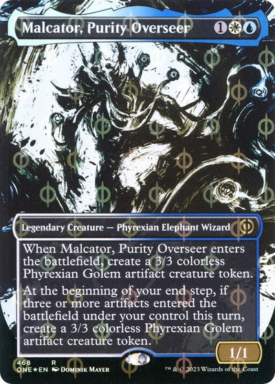 Malcator, Purity Overseer (Showcase) (Step-and-Compleat Foil) (468) (Phyrexia: All Will Be One)