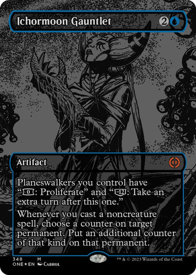 Ichormoon Gauntlet (Oil Slick Raised Foil) (348) (Phyrexia: All Will Be One)