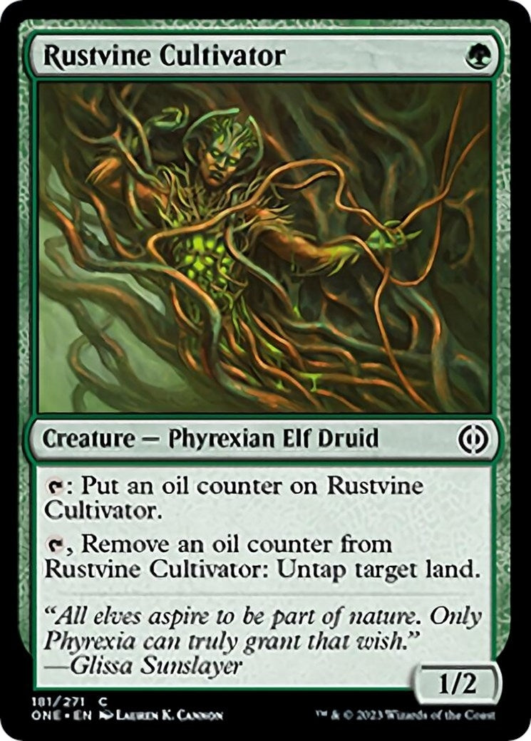 Rustvine Cultivator (181) (Phyrexia: All Will Be One)