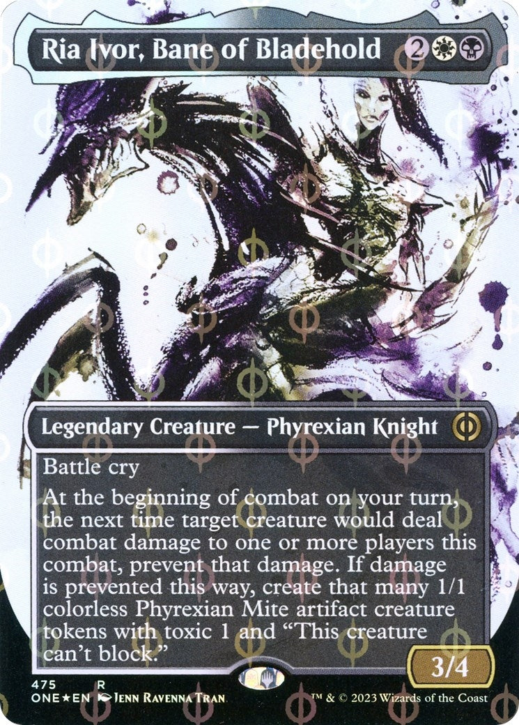 Ria Ivor, Bane of Bladehold (Showcase) (Step-and-Compleat Foil) (475) (Phyrexia: All Will Be One)