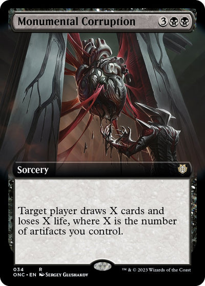 Monumental Corruption (Extended Art) (34) (Commander: Phyrexia: All Will Be One)