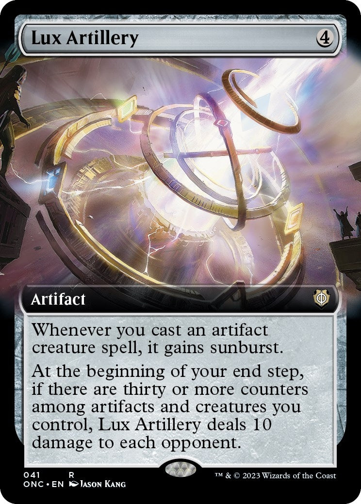 Lux Artillery (Extended Art) (41) (Commander: Phyrexia: All Will Be One)