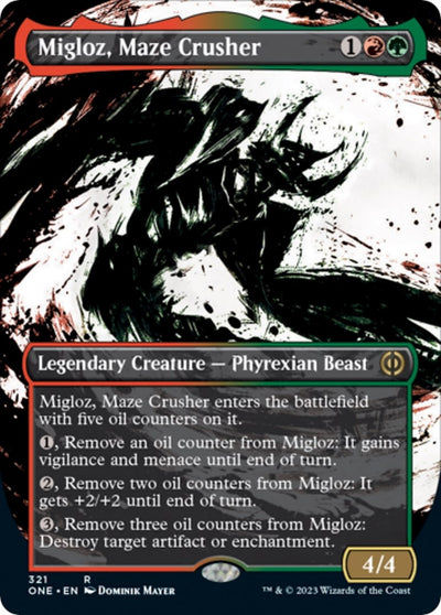 Migloz, Maze Crusher (Showcase) (321) (Phyrexia: All Will Be One)