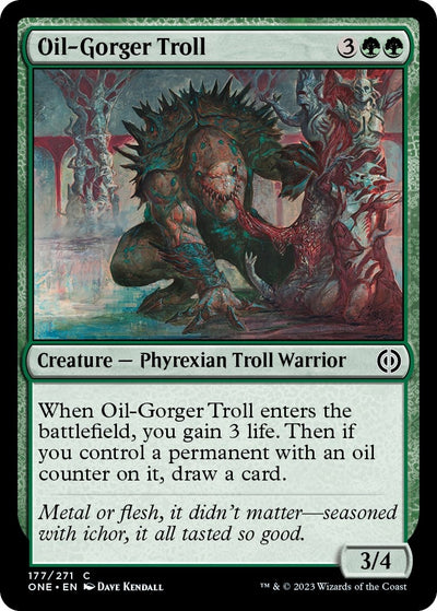 Oil-Gorger Troll (177) (Phyrexia: All Will Be One)