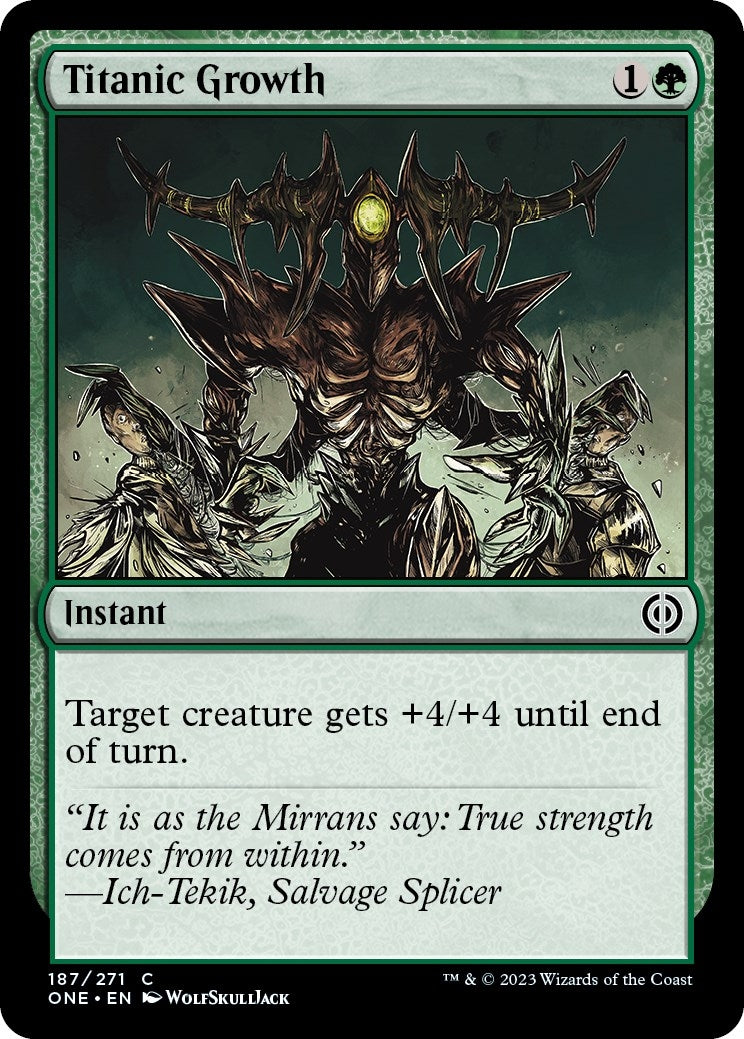 Titanic Growth (187) (Phyrexia: All Will Be One)
