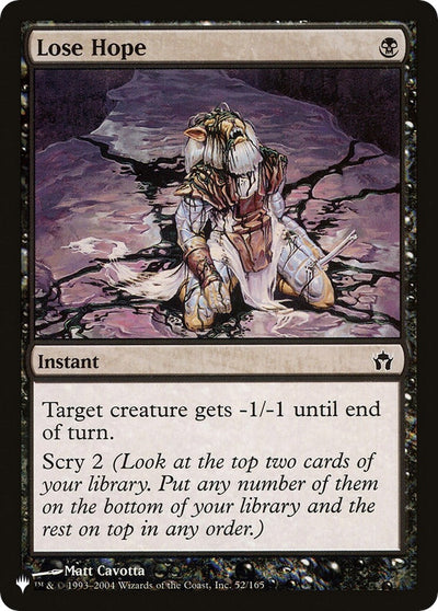 Lose Hope (52/165) (The List Reprints)