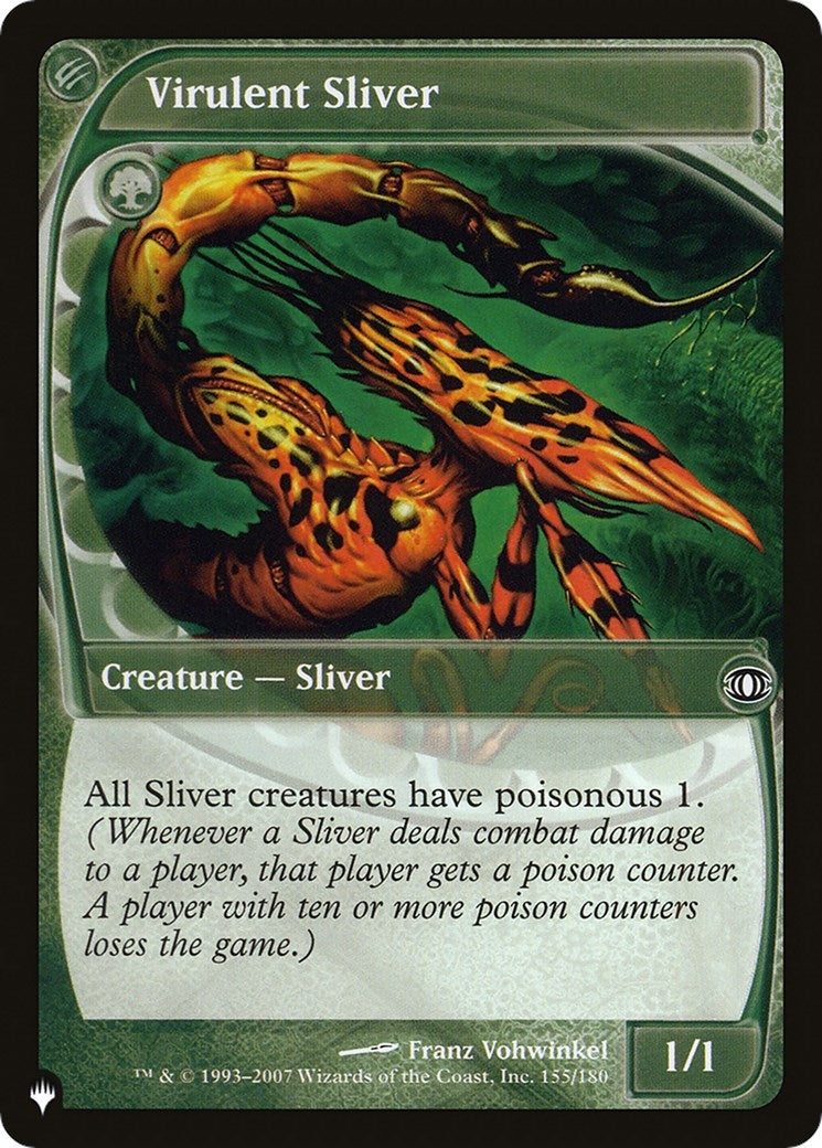 Virulent Sliver (155/180) (The List Reprints)
