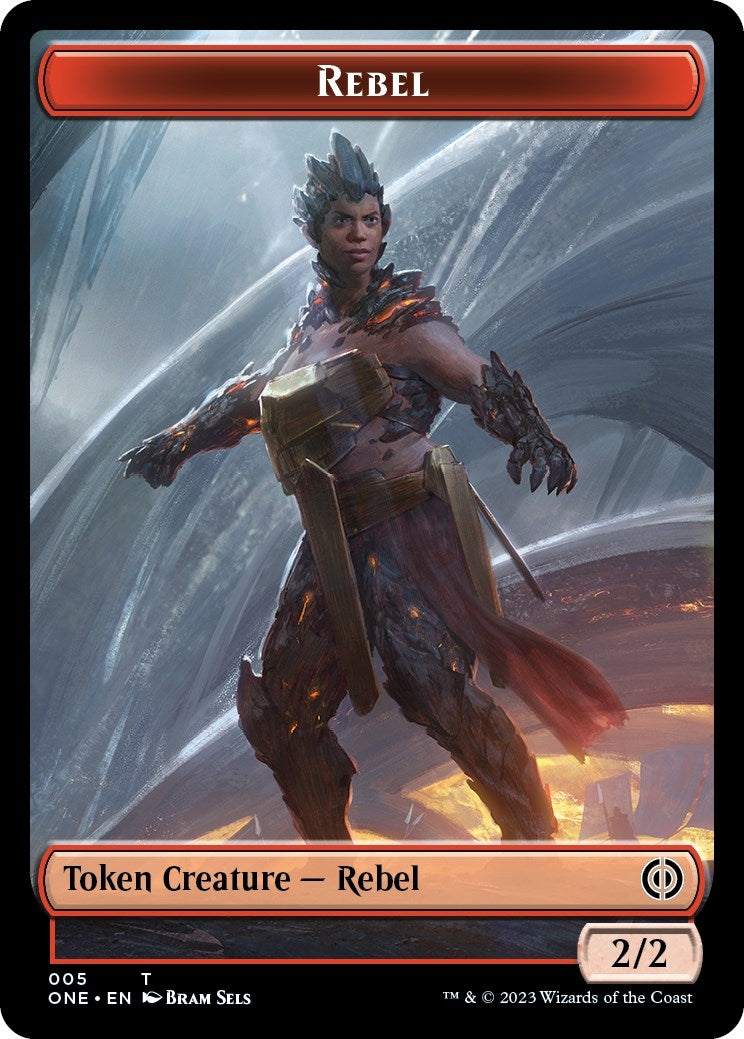 Rebel Token (5) (Phyrexia: All Will Be One)