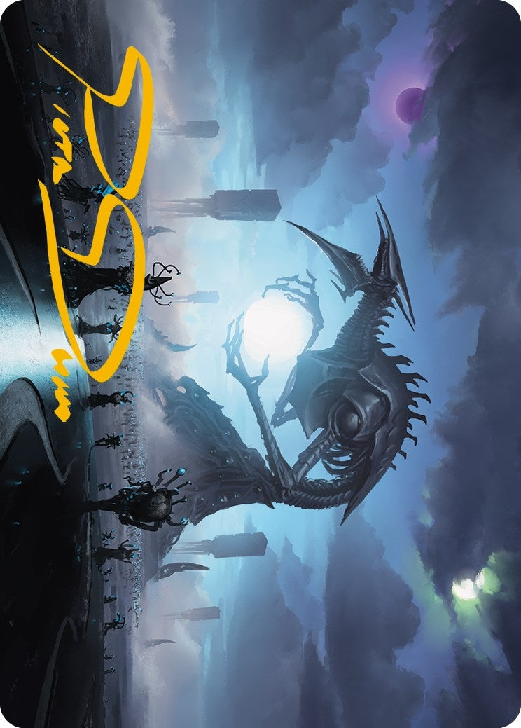 Blue Sun's Twilight Art Card (Gold-Stamped Signature) (13) (Art Series: Phyrexia: All Will Be One)