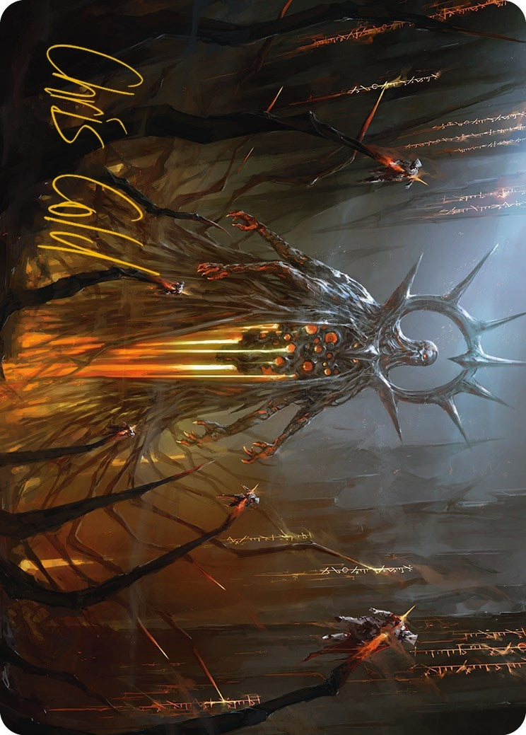 Solphim, Mayhem Dominus Art Card (Gold-Stamped Signature) (35) (Art Series: Phyrexia: All Will Be One)