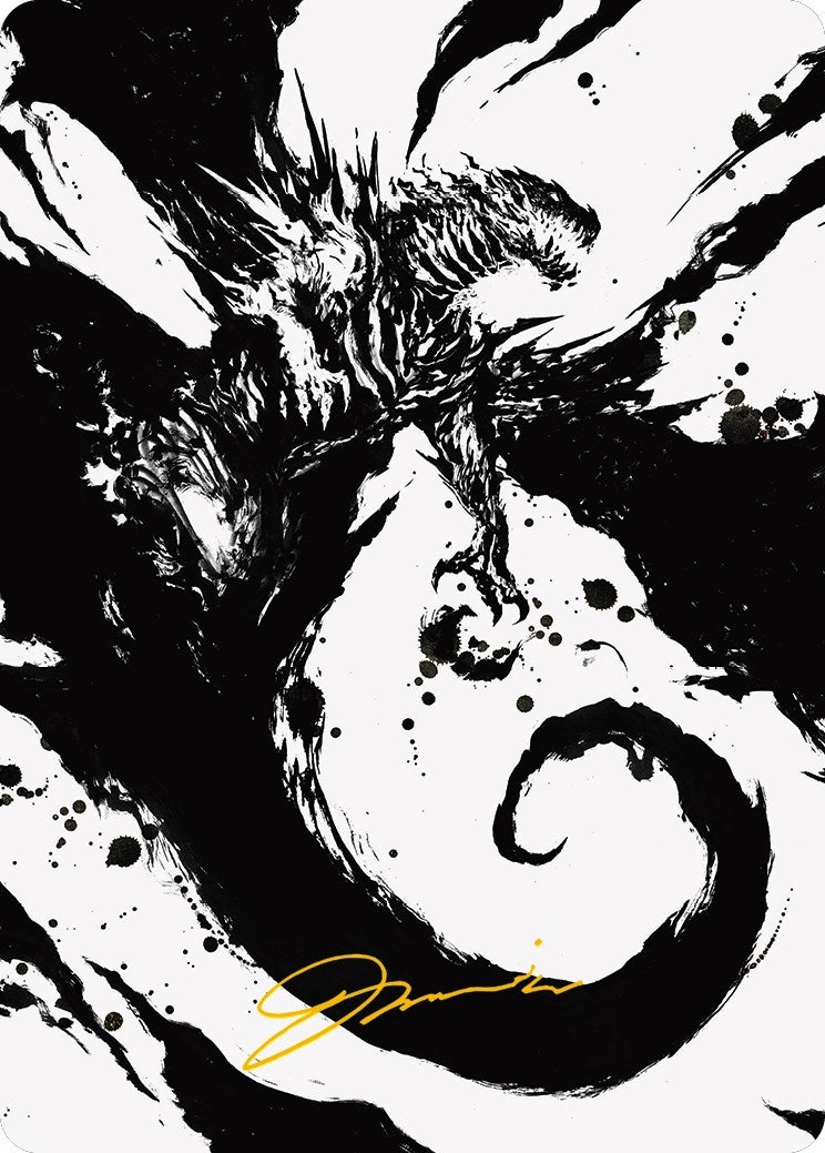 Capricious Hellraiser Art Card (Gold-Stamped Signature) (73) (Art Series: Phyrexia: All Will Be One)