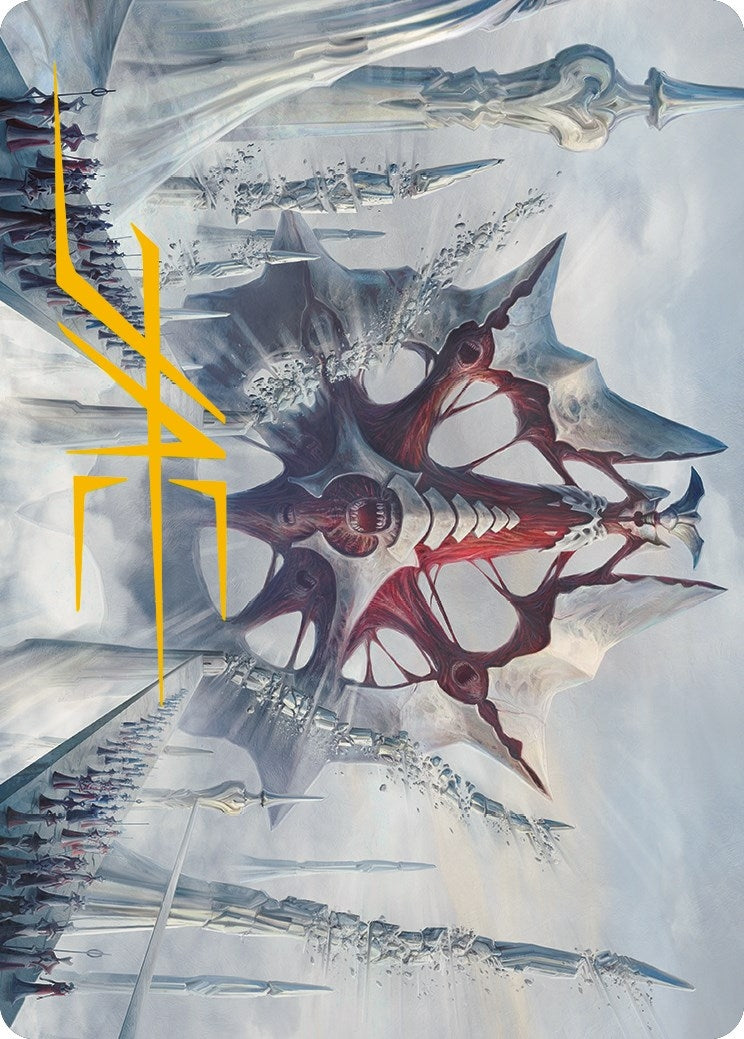 Mondrak, Glory Dominus Art Card (Gold-Stamped Signature) (5) (Art Series: Phyrexia: All Will Be One)