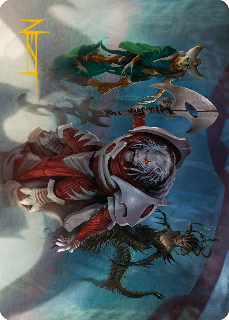 Norn's Decree Art Card (Gold-Stamped Signature) (6) (Art Series: Phyrexia: All Will Be One)