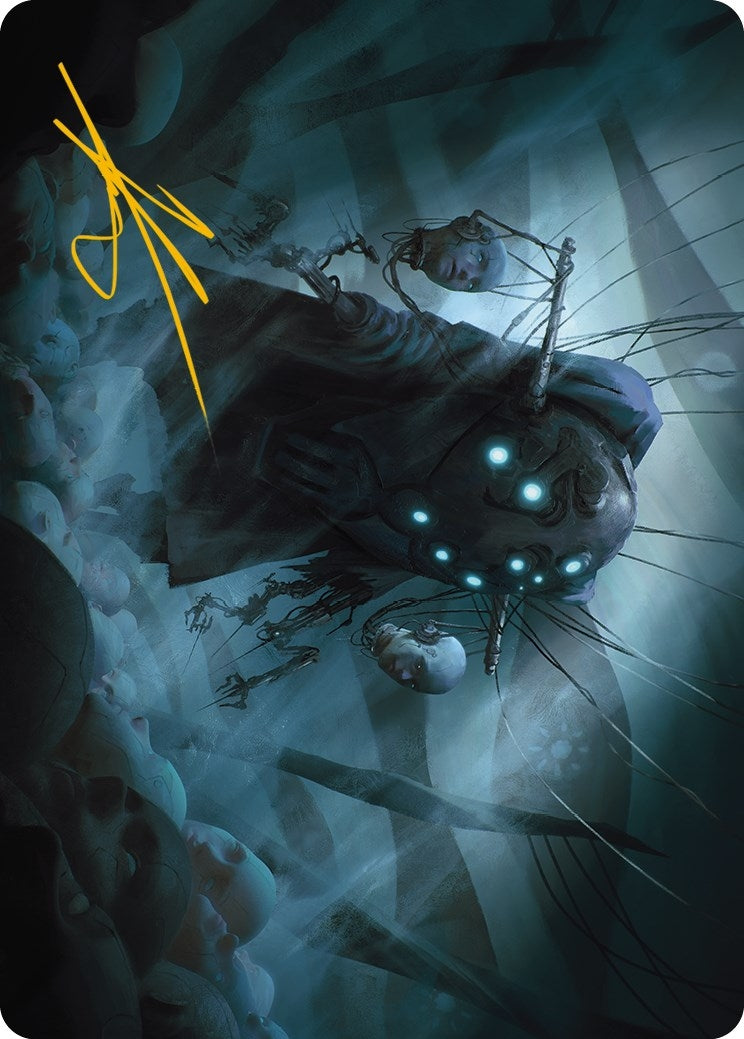 Meldweb Curator Art Card (Gold-Stamped Signature) (16) (Art Series: Phyrexia: All Will Be One)