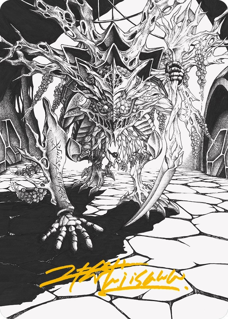 Thrun, Breaker of Silence Art Card (Gold-Stamped Signature) (76) (Art Series: Phyrexia: All Will Be One)