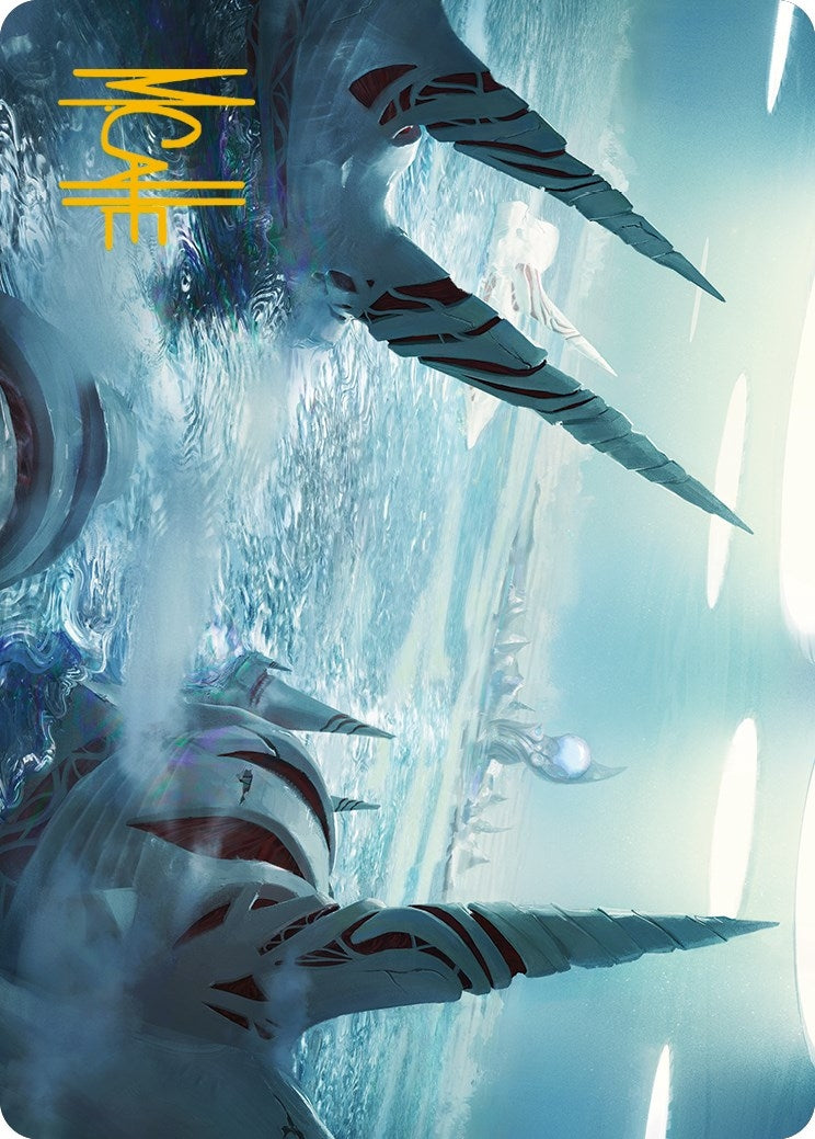 Seachrome Coast Art Card (Gold-Stamped Signature) (61) (Art Series: Phyrexia: All Will Be One)
