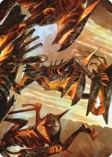 Gleeful Demolition Art Card (28) (Art Series: Phyrexia: All Will Be One)