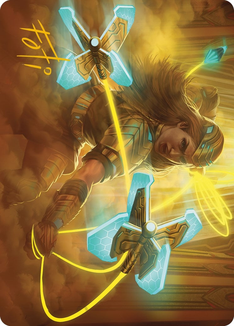 Bladehold War-Whip Art Card (Gold-Stamped Signature) (46) (Art Series: Phyrexia: All Will Be One)