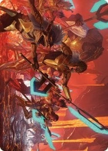Roar of Resistance Art Card (34) (Art Series: Phyrexia: All Will Be One)