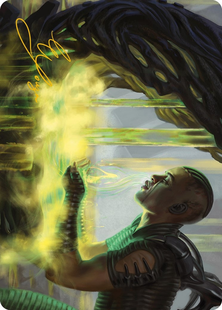 Necrogen Communion Art Card (Gold-Stamped Signature) (21) (Art Series: Phyrexia: All Will Be One)