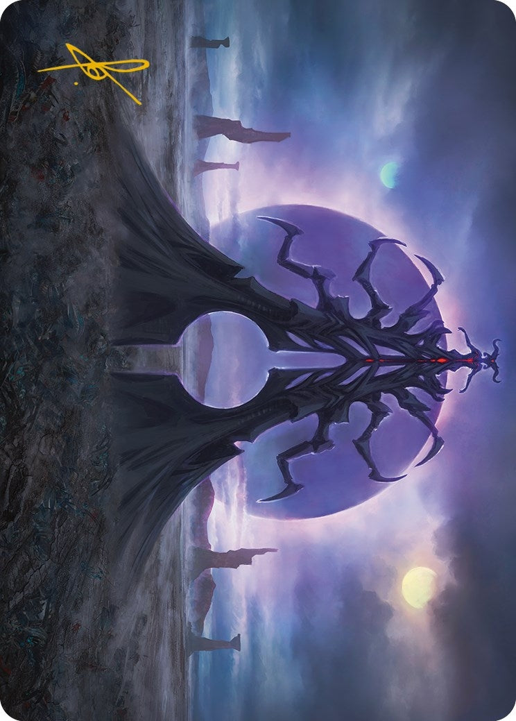Black Sun's Twilight Art Card (Gold-Stamped Signature) (19) (Art Series: Phyrexia: All Will Be One)